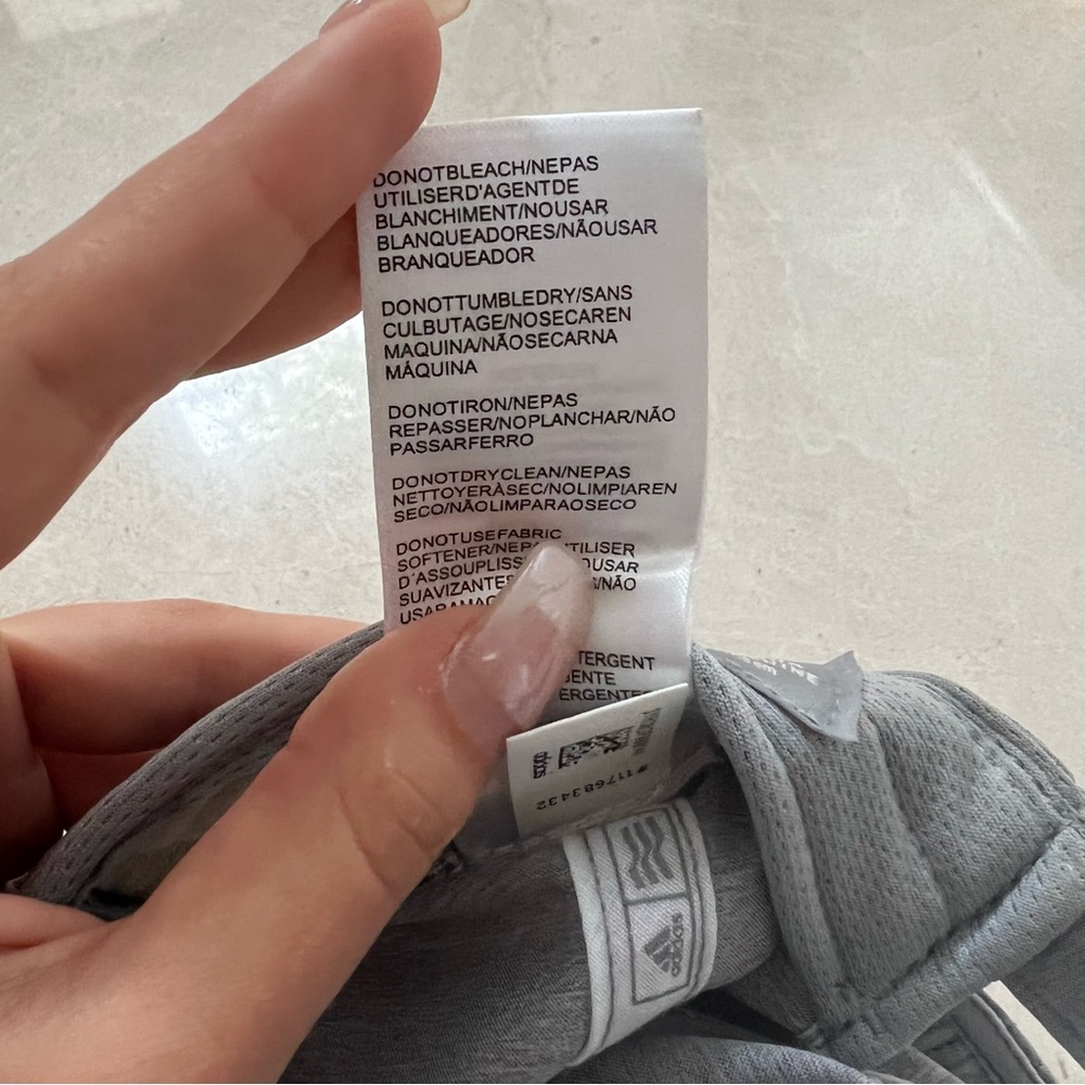 Adidas Solid Gray Adjustable Baseball Hat - image 7